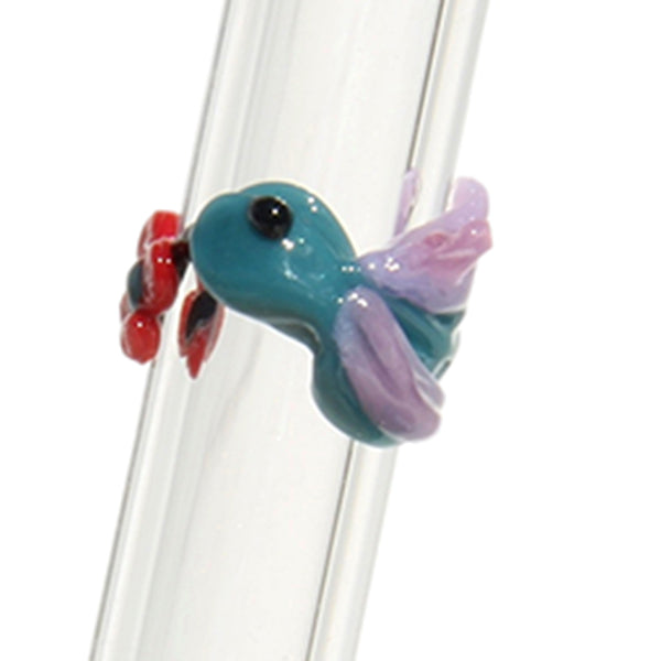 Glass Straws - Koa Frog Straw by Hummingbird – Hummingbird Glass Straws