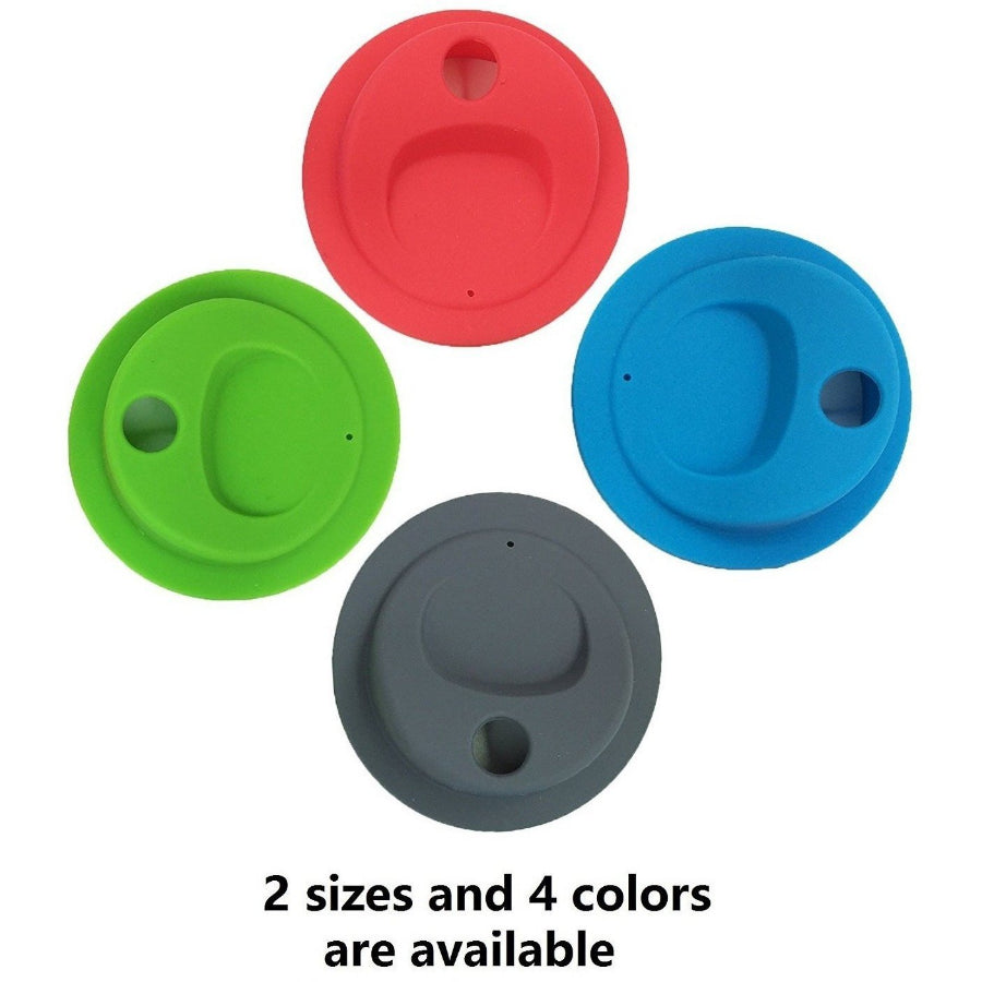 Silicone Mason Jar Lids with stainless steel band - GlassSipper