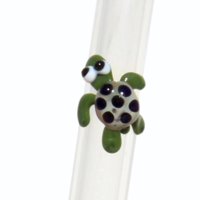 Glass Turtle Straw